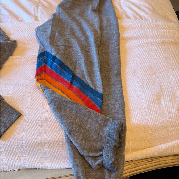 Aviator nation stripe sweats- like new! Only worn a few times. - Picture 1 of 4